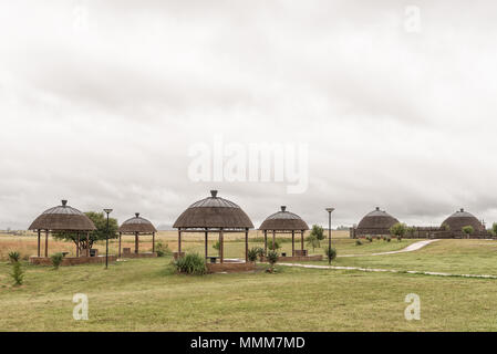 BLOEDRIVIER, SOUTH AFRICA - MARCH 22, 2018: Picnic area at the Ncome Zulu Heritage Museum at Bloedrivier (blood river) where the Voortrekkers defeated Stock Photo
