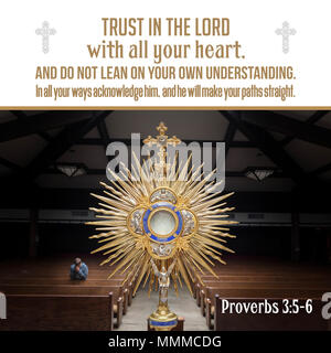 Trust in the LORD with all your heart, and do not lean on your own understanding. In all your ways acknowledge him...Proverbs 3:5-6 Stock Photo