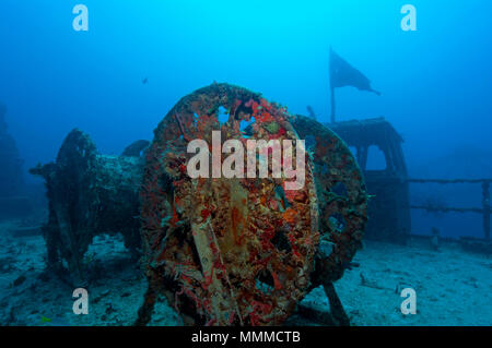 Shipwreck USS Spiegel Grove, Key Largo, Florida, USA Stock Photo