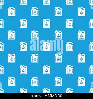 Canister oil pattern vector seamless blue Stock Vector