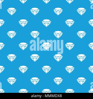 Diamond pattern vector seamless blue Stock Vector