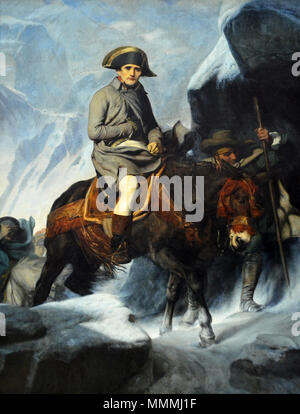 . English: Bonaparte Crossing the Alps  . 30 October 2013, 11:04:14.   Paul Delaroche  (1797–1856)     Alternative names Hippolyte Delaroche  Description French painter, artist and photographer  Date of birth/death 17 July 1797 4 November 1856  Location of birth/death Paris Paris  Work location Paris  Authority control  : Q322582 VIAF:?100180689 ISNI:?0000 0001 2321 3904 ULAN:?500115439 LCCN:?n50069678 NLA:?35703694 WorldCat Bonaparte franchissant les Alpes, Delaroche, 1848-1850 Stock Photo