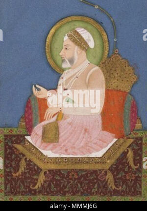 Emperor Alamgir II. circa 1756. Alamgir II of India Stock Photo