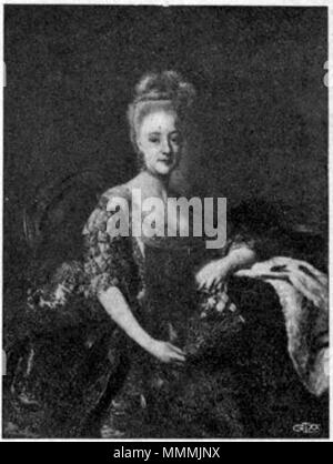 . From a painting by Alexander Roslin. Picture published in Volume 1 (of 8) of Nils Personne’s history of Swedish theatre.  Duchess Hedvig Elisabet Charlotta of Holstein-Gottorp, later queen Charlotta of Sweden.. 18th century.   After Alexander Roslin  (1718–1793)     Description Swedish painter  Date of birth/death 15 July 1718 5 July 1793  Location of birth/death Malmö Sankt Petri församling Paris  Work period from 1740s until 1791  Work location Bayreuth, Paris, Saint Petersburg  Authority control  : Q315102 VIAF:?76584639 ISNI:?0000 0001 2282 1043 ULAN:?500032508 LCCN:?n96123864 NLA:?35656 Stock Photo