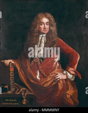 This 17th-century portrait by John Riley depicts Elias Ashmole, a ...