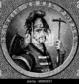 . Русский: Великий князь Рюрик.  . 1800. Unknown 01 History Of Russia by William Tooke Stock Photo