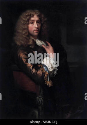 Self-portrait. 1679. Schalcken, Godfried - Selfportrait - 1679 Stock Photo