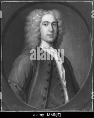 . Portrait of Thomas Hancock. By John Smibert.  . 1730.   John Smybert  (1688–1751)     Alternative names John Smybert  Description Scottish-American painter  Date of birth/death 4 April 1688 2 March 1751  Location of birth/death Edinburgh Boston  Work location London, Boston  Authority control  : Q3182482 VIAF:?67273440 ISNI:?0000 0000 8147 5374 ULAN:?500006043 LCCN:?nr89014425 GND:?119326361 WorldCat 1730 ThomasHancock byJohnSmibert MFABoston Stock Photo