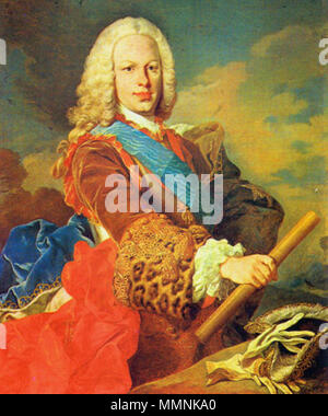 .  Español: Retrato del rey Fernando VI de España (1713-1759), que fue hijo del rey Felipe V de España y de la reina María Luisa Gabriela de Saboya.  King Ferdinand VI of Spain (1713-1759). 18th century. FernandoVI Stock Photo