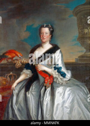 .  English: Portrait of Maria Josepha of Austria (1699-1757), Queen of Poland and Electress of Saxony  . 1743. Maria Josepha Queen of Poland and Electress of Saxony 1743 Stock Photo