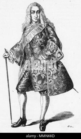 . Christian 6., king of Denmark 1730-1746.  Portrait of Christian VI of Denmark (1699-1746). 18th century. Christian6