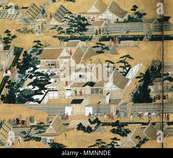 English: Kanō Eitoku: Rakuchū rakugai-zu, c. 1570, ink,color and