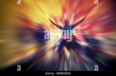 Conceptual Abstract image of peoples with their , Arms and hands reaching out Stock Photo