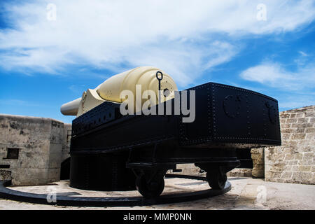 A restored old Armstrong 100 ton gun Stock Photo