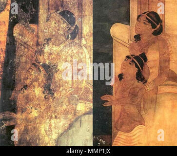 .  English: Ajanta Painting 2nd century B.C - 6th century A.D. Reproduction done by Lady Herringham in 1915.  . 25 January 2012. 30 Aj2 Stock Photo