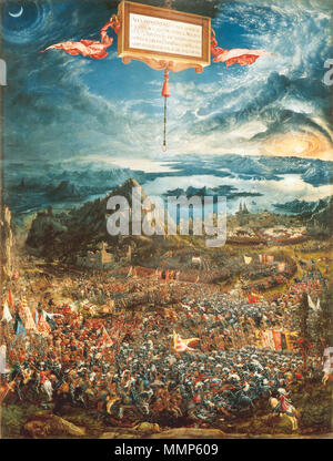 The Battle of Alexander at Issus by Albrecht Altdorfer. Portrays the ...