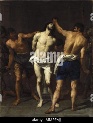 The Flagellation of Christ. between 1630 and 1670. Andrea Vaccaro - The Flagellation of Christ Stock Photo