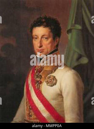 .  English: Archduke Charles, Duke of Teschen (1771-1847) Español: Carlos de Austria-Teschen  . 19th century. Archdukecharles1 Stock Photo