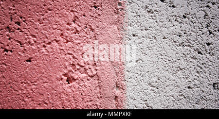 Old pink wall background. Copy space for text. Aged photo. Color wall macro background. City building texture. Toned effect. painted wall close up. Re Stock Photo