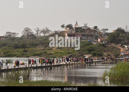 Baneshwar, Dungarpur, Rajasthan, India- February 14, 2011: The temple ...