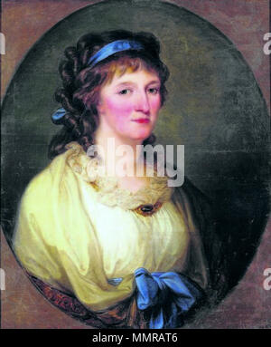 Portrait of Louise of Brandenburg-Schwedt, duchess of Anhalt-Dessau. 1796. Luise von Anhalt-Dessau 1796 Stock Photo