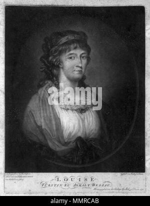 . Luise von Anhalt-Dessau (1750–1811), geb. Prinzessin von Brandenburg-Schwedt  . 1798. Luise von Anhalt-Dessau Stock Photo