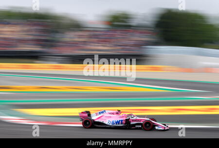 12.05.2018 Estaban Ocon (FRA) Sahara Force India F1 Team at Formula One World Championship,  Spanish Grand Prix, Qualifying, Barcelona, Spain Stock Photo