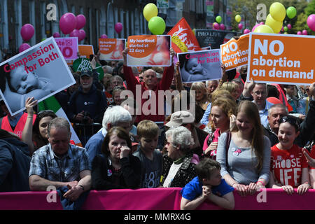 Dublin, Ireland. 13/5/2018. Pro-Life 'Stand up for Life' rally for the retention of the Eighth amendment in the upcoming referendum on abortion law, taking place on the 25th May.  Photo: ASWphoto Credit: ASWphoto/Alamy Live News Stock Photo