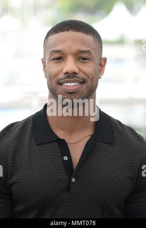 Cannes, France. 12th May, 2018. CANNES, FRANCE - MAY 12: US actor Michael B. Jordan attends the photocall for the 'Farenheit 451' during the 71st annual Cannes Film Festival at Palais des Festivals on May 12, 2018 in Cannes, France. Credit: Frederick Injimbert/ZUMA Wire/Alamy Live News Stock Photo