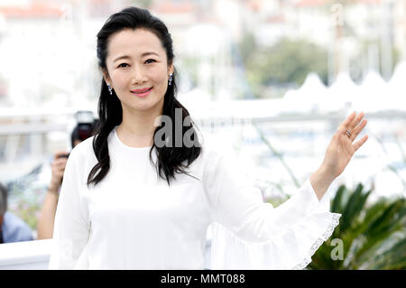 Tao Zhao at the 'Ash Is Purest White / Jiang hu er nv' photocall during the 71st Cannes Film Festival at the Palais des Festivals on May 12, 2018 in Cannes, France Stock Photo