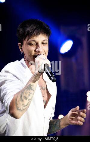 Rome, Italy. 12th May, 2018. LAST in concert at the Atlantic live in Rome with his Peter Pan live tour that regstrato sold out. Young Sanremo winner 2018. In the picture LAST Credit: Independent Photo Agency/Alamy Live News Stock Photo