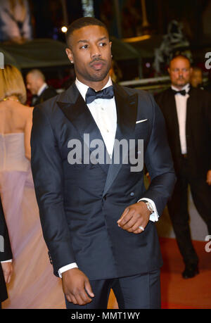 CANNES, FRANCE. May 12, 2018: Michael B. Jordan at the gala screening for 'Farenheit 451' at the 71st Festival de Cannes Picture: Sarah Stewart Credit: Sarah Stewart/Alamy Live News Stock Photo