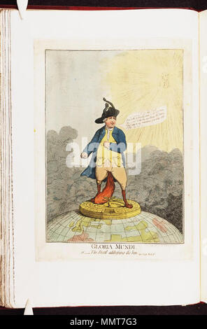 . Caricature of Charles James Fox. (British political cartoon)  Gloria mundi, or --: The devil addressing the sun. [1782]-07-22. Bodleian Libraries, Gloria mundi, or - The devil addressing the sun Stock Photo