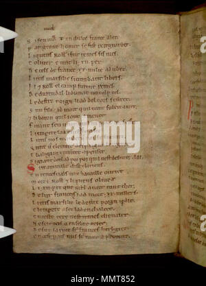 The 'La Chanson de Roland' manuscript, housed in the Bodleian Libraries ...
