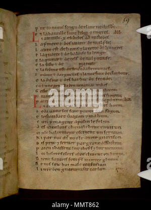 The 'La Chanson de Roland' manuscript, housed in the Bodleian Libraries ...