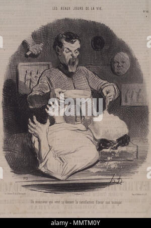 Brooklyn Museum - Un Monsieur Qui Veut Se Donner la Satisfaction - Honoré Daumier Stock Photo