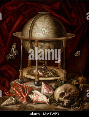 Carstian Luyckx - Vanitas Still Life with Celestial Globe, a Book ...