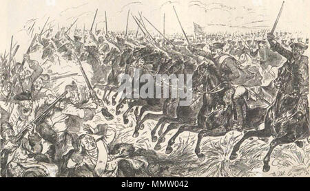 Charge of the Bayreuth Dragoons at the Battle of Hohenfriedberg Stock ...