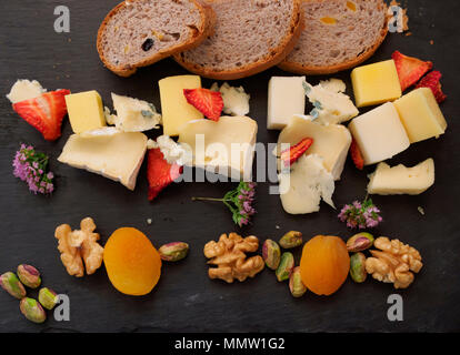 Cheese plate Stock Photo