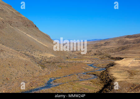 Baguales River, Sierra Baguales, Patagonia, Chile Stock Photo