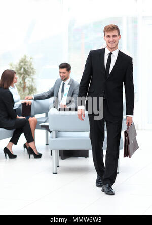 portrait in full growth. an experienced attorney out of the office.