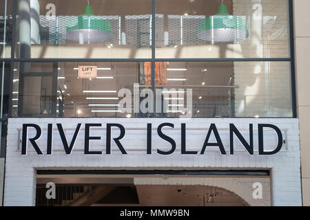 River Island shop in Cardiff, Wales, UK. Stock Photo