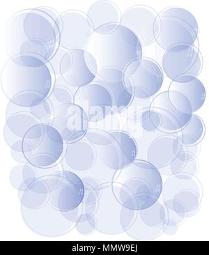 blue soap bubbles vector Stock Vector