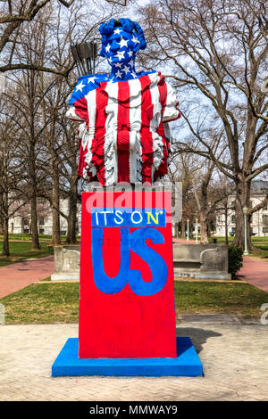 APRIL 9, 2018 - ANNAPOLIS MARYLAND - Mascot at US Naval Academy, Annapolis Maryland Stock Photo