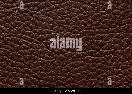 Expensive leather texture in saturated brown colour. Stock Photo