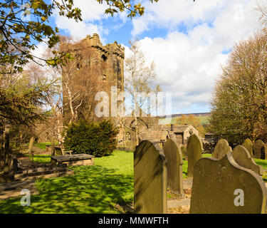 Heptonstall churchyard Calderdale West Yorkshire Stock Photo - Alamy