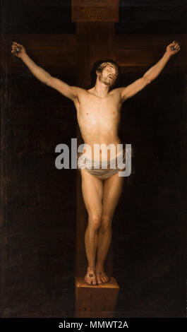 Cristo crucificado en la agonía (Museo Ibercaja Camón Aznar) Stock Photo