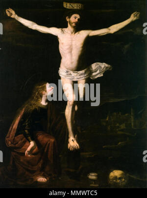 . Italiano: Crocifissione con la Maddalena Crocifissione con la Maddalena - Ricca Stock Photo