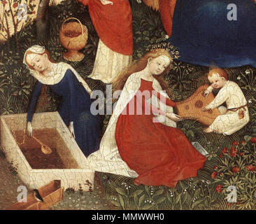 Upper Rhenish Master Upper Rhenish Master - The Garden of Eden (detail Stock Photo - Alamy