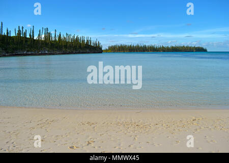 Coastline of Oro Bay, Isle of Pines, New Caledonia, South Pacific Stock Photo